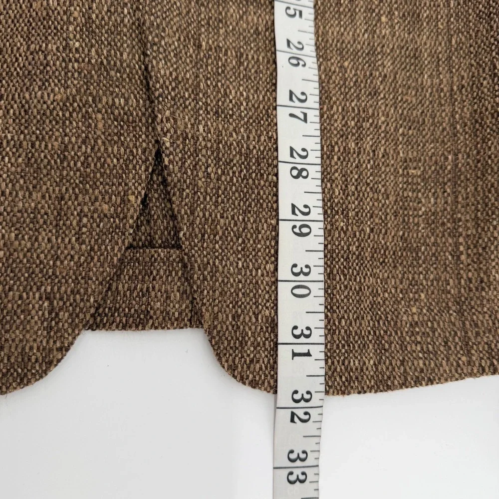 Todd Snyder Blazer Mens 38R Brown Linen Silk Wool Sport Coat 2-Button Textured
